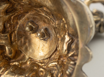 Fox Family Sterling Silver Gilt Figural Cast Candlesticks (Pair) - Charles Thomas Fox, George Fox